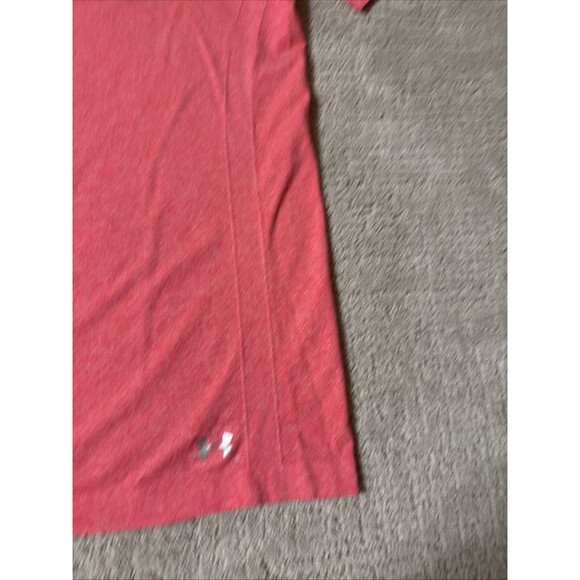 Under Armour Threadborne Fitted Seamless Short Sleeve Coral Pink Womens Size S - Picture 5 of 8